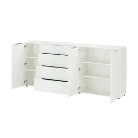 Möbel Kraft Sideboard 226 x 99 x 40 cm Weiß