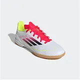 Adidas F50 League Hallenfußballschuhe - Cloud White / Core Black / Solar Yellow - EU 36