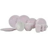 GIMEX Melamin Geschirr Set Vivid Royal Line Pastell Camping Essgeschirr Teller Farbe: Rosa