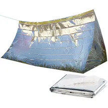 Semptec Urban Survival Technology Notfallzelt: für 2 Personen, ultraleicht, hitzeabweisend, kältedämmend