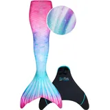 Meerjungfrauenflosse Limited Edition Fiji Fantasy für Erwachsene wasserblau S (40/42)