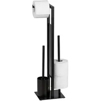 Wenko WC-Garnitur Rivalta Schwarz matt