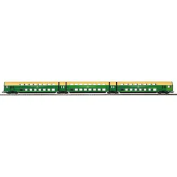PIKO 53123 H0 Doppelstock-Gliederzug DGBgq, 3teilig DR IV mit Ausbesserungsstellen