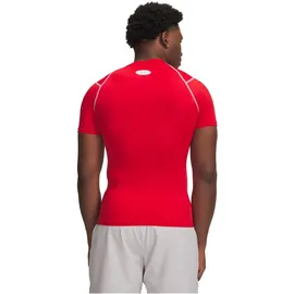 Under Armour HG Elite Comp Kurzarm T-Shirt Red/Reflective L