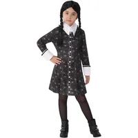 Rubie's Offizielles Addams Family Wednesday Addams Kinderkostüm, Größe S