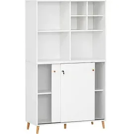 MÖBELPARTNER Serie 500 Kombischrank 100,1 x 41,0 x 174,2 cm weiß