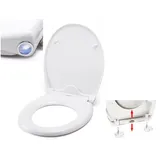MSV WC Sitz Klodeckel Toilettendeckel Abnehmbar mit Softclose Absenkautomatik