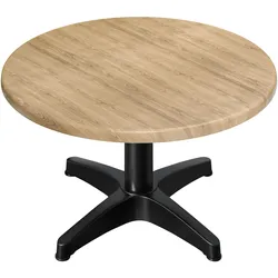 WBC | Jamaika Loungetisch | Ø:H 70 x 40 cm | Eiche / Schwarz | Zusatzgewicht