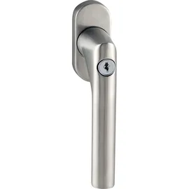 Marchesi Fenstergriff GEHRUNG, Sperrzylinder, Edelstahl matt