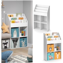 Vicco Bücherregal Luigi Ordnerregal Aktenregal Standregal Regal Büro Weiß