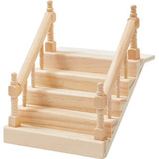 HobbyFun Miniatur Treppe mit Handlauf, ca. 10,5 cm