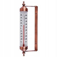 Metall Außen Fenster Garten Thermometer Fensterthermometer Analog Retro 26,5 CM