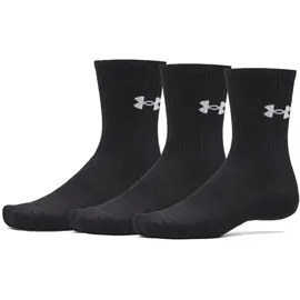 Under Armour Performance Cotton 3p Crew Socken Black/White 36,5-42