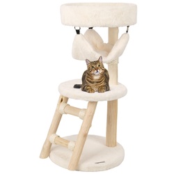 VOSS.pet Echtholz Design Kratzbaum Bany - Premium Naturholz vom Tanoak Baum, 82cm