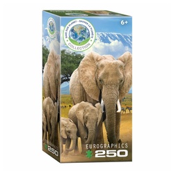 EUROGRAPHICS Puzzle Elefanten, 250 Puzzleteile bunt