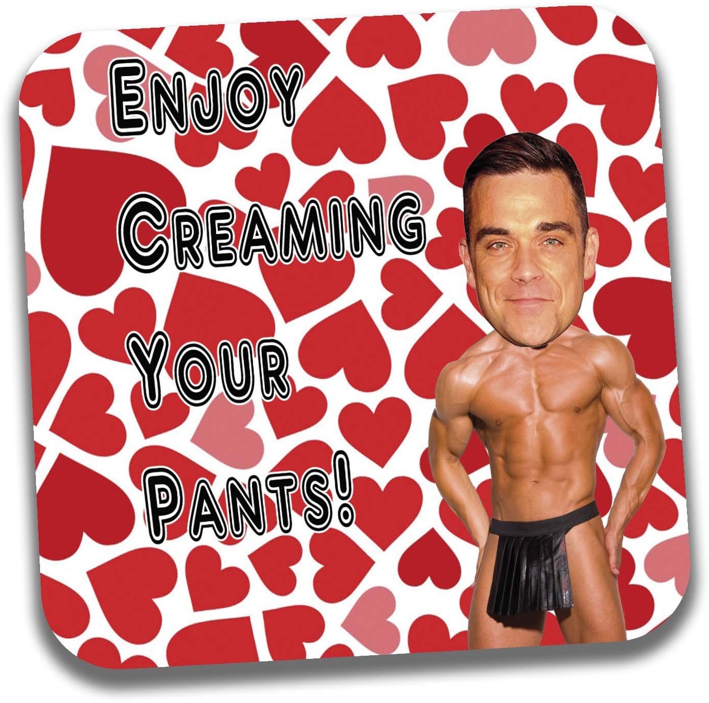 Funny/Rude Geschenk Sexy Hunk Untersetzer – Für die Robbie Williams Admirer