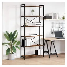vidaXL Bücherregal 80 x 30 x 188 cm Räuchereiche