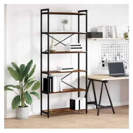 vidaXL Bücherregal 80 x 30 x 188 cm Räuchereiche