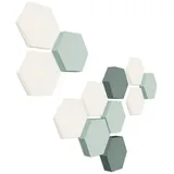 platino24 Akustikplatte platino24 Akustikpaneele 12 Elemente Edition LOFT 3D I Ø 300mm bunt
