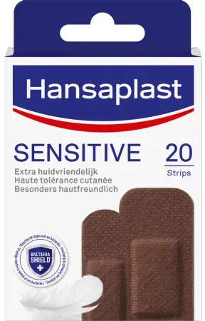 Hansaplast Sensitive Hautfarben Pflaster Farbe Dunkel 20 Stück