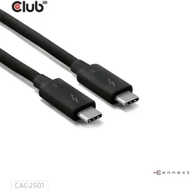 Club 3D Thunderbolt 5 Zertifiziertes 8K240Hz Daten 80/120 Gbps EPR 240 Watt Kabel St./St. 1m schwarz