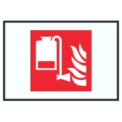 Tragbare Schaumlösch-Einheit Symbol Schild A1 (594x841mm)