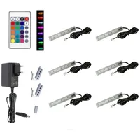 QLS LED RGB Glasbodenbeleuchtung Lichtleiste 12V Fernbedienung 16 Farben