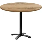 Runder Tisch Ø 110 cm – Modell Bazila aus slowenischer Eiche - Braun