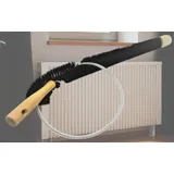 MAAJ 119 cm HEIZKÖRPERBÜRSTE/RADIATORBÜRSTE ZIEGENHAAR flexibel biegsam - Made IN Germany