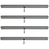 Mendler Seitenwand für Pergola HWC-L46 4 Stück 3 x 3 m Anthrazit