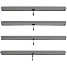 Mendler Seitenwand für Pergola HWC-L46 4 Stück 3 x 3 m Anthrazit
