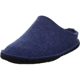 HAFLINGER Soft Filzpantoffeln aus Wollfilz Hausschuh Blau 48 EU