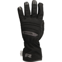 Richa Summerrain 2 wasserdichte Motorrad Handschuhe, schwarz, Größe XL für Männer