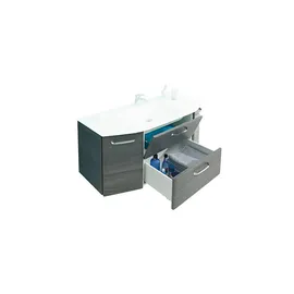Sconto Waschtischunterschrank 111 x 51,5 x 48 cm Grau