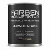 Schwedenfarbe Holzfarbe Außen Wetterfest – Holzschutzfarbe für Fassade, Gartenhaus, Zaun & Scheune – Diffusionsoffen & Nachhaltig Wetterschutzfarbe 1/2/5L, Größe: 1L, Farbe: Schweden blau