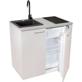 MPM SMK-02 Kühlschrank 100 l 94 cm hoch Weiß/Grau