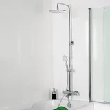 HSK RS 200 Aufputz-Duschsystem mit Wanneneinlauf, Thermostat, 1006700-KB4,