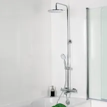 HSK RS 200 Aufputz-Duschsystem mit Wanneneinlauf, Thermostat, 1006700-KB4,