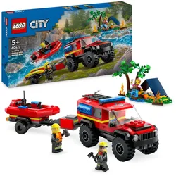 LEGO® City Feuerwehrgeländewagen mit Rettungsboot