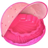 Sandmuschel Wassermuschel Strandmuschel pink Sonnenschutz Pop-Up Muschel Strand