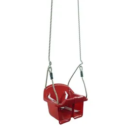 Wickey Babyschaukel mit Kletterseil Rot/Kunststoff
