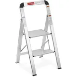 Aluminium Klapptritt 2 Stufen-Leiter klappbar Trittleiter Fußtritt Leiter
