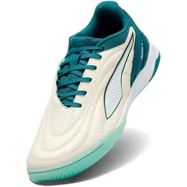 Puma Ibero V Hallen-Fußballschuhe Unisex Sugared Almond/Emerald Ice/Mint Jelly/Schwarz 39
