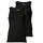 Tom Tailor Herren Tanktop, Vorteilspack - Unterhemd, Garron S, einfarbig Schwarz L