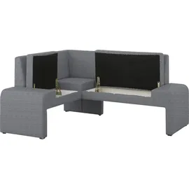 Home Affaire "Bologna", 200x84x160 cm), Struktur grob (langer Schenkel rechts grau (12581334-0)