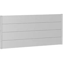 Biohort Sichtschutzelement 194 x 91 cm Silber Metall