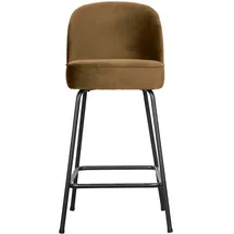 Woood Barhocker Vogue Samt honiggelb