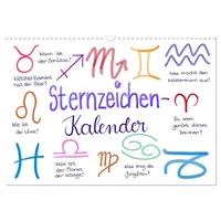 Calvendo Sternzeichen-Kalender (Wandkalender 2026 DIN A3 quer), CALVENDO Monatskalender: