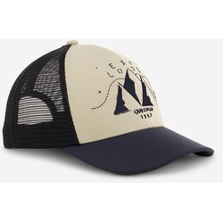 Cap Schirmmütze Trucker Kinder - MH100 beige, beige|schwarz, EINHEITSGRÖSSE