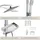 Tectake tectake® Aluminium Regenduschsystem, Chrom-Optik, zusätzliche Handbrause, Antikalktechnik